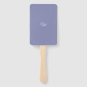 Einladung zur persischen Violethochzeit Fächer (Rückseite)