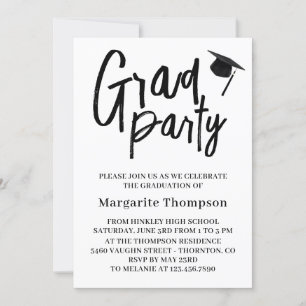 Einladung zur personalisierten B&W-Graduiertengrup