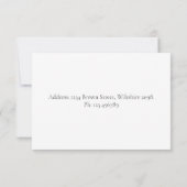 Einladung zur personalisierten Babydusche (Rückseite)