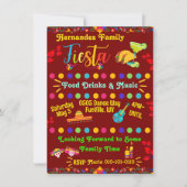 Einladung zur personalisierten Familie Fiesta (Vorderseite)