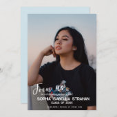 Einladung zur personalisierten Foto Graduation Par (Vorne/Hinten)