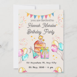 Einladung zur personalisierten Geburtstagspartei