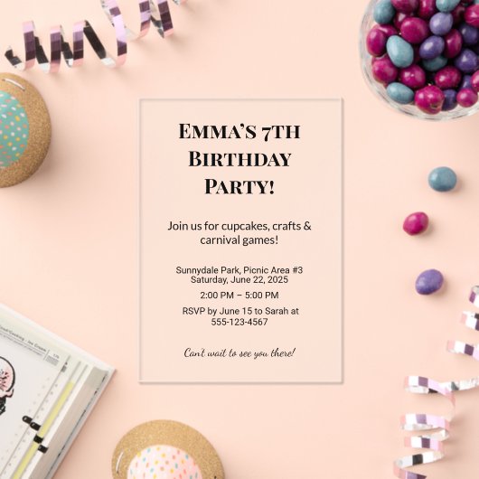 Einladung zur personalisierten Geburtstagspartei (Insitu (Feier))