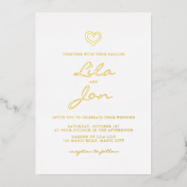 Einladung zur Personalisierten Hochzeit des Herzen