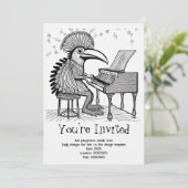 Einladung zur personalisierten Musikszene (Stehend Vorderseite)