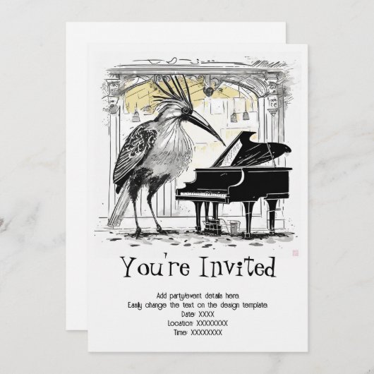 Einladung zur personalisierten Musikszene (Vorne/Hinten)