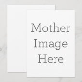 Einladung zur personalisierten Mutter (Vorne/Hinten)