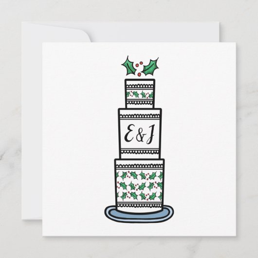 Einladung zur personalisierten Weihnachtsfeier (Vorderseite)