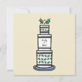 Einladung zur personalisierten Weihnachtsfeier (Vorderseite)