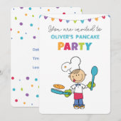 Einladung zur Pfannkuchenparty (Vorne/Hinten)