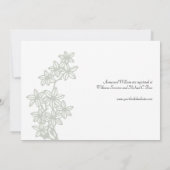 Einladung zur Pfauenhochzeit (Rückseite)