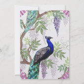 Einladung zur Pfauenhochzeit (Rückseite)