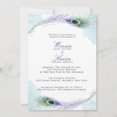 Einladung zur Pfauenhochzeit (Vorderseite)