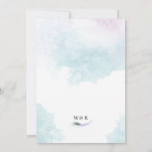 Einladung zur Pfauenhochzeit (Rückseite)