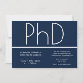 Einladung zur PhD Blue White Graduation Party (Vorderseite)