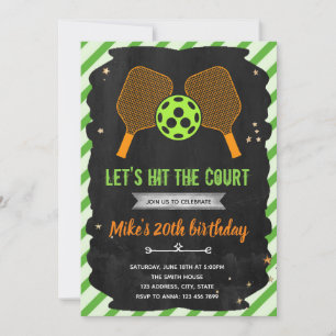 Einladung zur Pickleball-Party