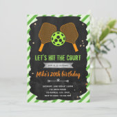 Einladung zur Pickleball-Party (Stehend Vorderseite)