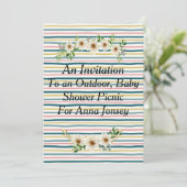 Einladung zur Picnic Baby-Dusche (Stehend Vorderseite)