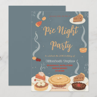 Einladung zur Pie-Sharing-Night-Party – Süß & Gemü