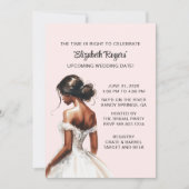 Einladung zur Pink American Bridal Dusche (Vorderseite)