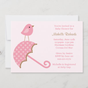 Einladung zur Pink Baby Dusche