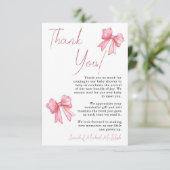 Einladung zur Pink Bow Baby Dusche (Stehend Vorderseite)