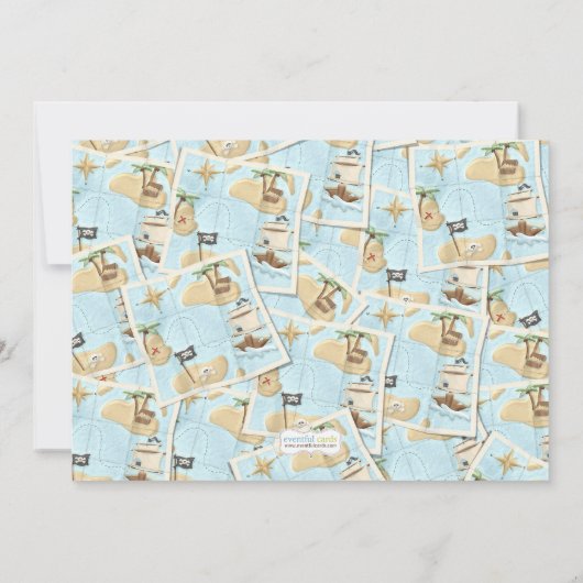 Einladung zur Pirate Birthday Party (Rückseite)