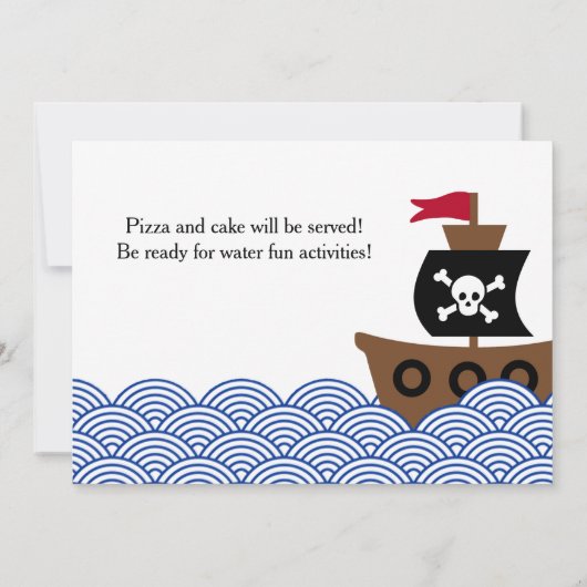 Einladung zur Piratengeburtstagsfeier (Rückseite)