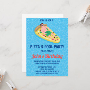 Einladung zur Pizza-Poolparty