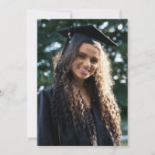 Einladung zur Playful Script Graduation Party Foto (Rückseite)