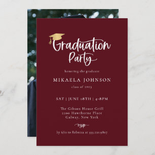 Einladung zur Playful Script Graduation Party Foto