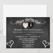 Einladung zur Post Wedding Trendy Chalkboard (Vorne/Hinten)