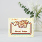 Einladung zur Postkarte von siebzig Jahren (Stehend Vorderseite)