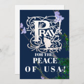 Einladung zur PRAY für den FRIEDEN der USA (Vorne/Hinten)