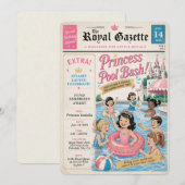 Einladung zur Princess Pool Bash-Redaktion (Vorne/Hinten)