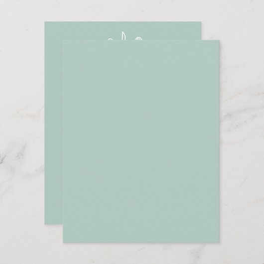 Einladung zur Probe - Aquamarin (Vorne/Hinten)