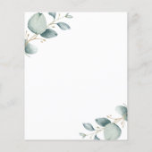 Einladung zur Probe des Eukalyptus-Haushalts (Rückseite)