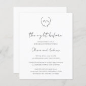 Einladung zur Probe des Mongram-Haushalts (Vorne/Hinten)