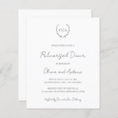 Einladung zur Probe des Mongram-Haushalts (Vorne/Hinten)