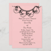 Einladung zur Probe Monogramm (rosa) (Vorne/Hinten)