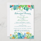 Einladung zur Probe Tropical Floral Wedding (Vorderseite)