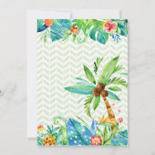 Einladung zur Probe Tropical Floral Wedding (Rückseite)