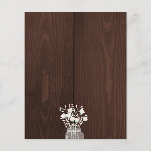 Einladung zur Probe zum rustikalen Herbst (Rückseite)