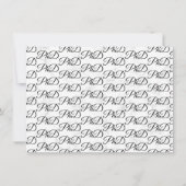 Einladung zur Promotion zum Abschluss in Marmor (Rückseite)