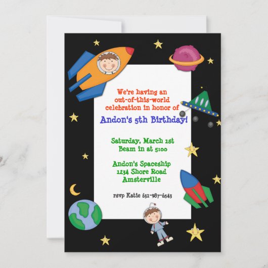 Einladung zur Raumfahrt (Vorderseite)