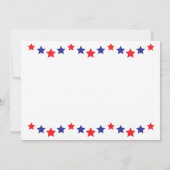 Einladung zur Red and Blue Graduation Party (Rückseite)