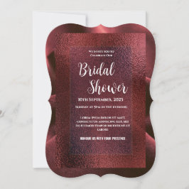 Einladung zur Red Bridal Dusche