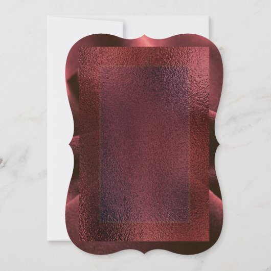 Einladung zur Red Bridal Dusche (Rückseite)