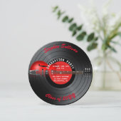 Einladung zur Red Electric Gitarre Graduation Part (Stehend Vorderseite)