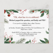 Einladung zur Red & Green Weihnachtsfeier Postkarte (Vorderseite)